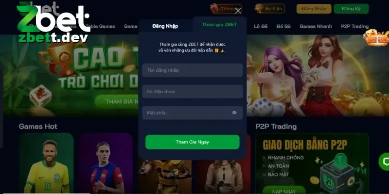 Đăng Nhập Zbet: Hướng Dẫn Chi Tiết Nhanh Chóng Và An Toàn 3 Các bước đăng nhập ZBET cơ bản cần nhớ khi chơi