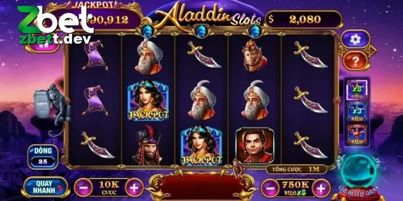 Giới thiệu đôi nét về game slot quay hũ Aladdin 